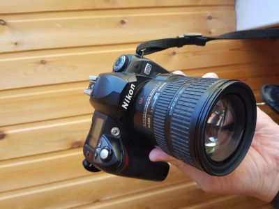 Лот: 14305612. Фото: 1. nikon d 70 + vr nikkor 24-120... Цифровые зеркальные