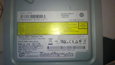 Лот: 4611017. Фото: 1. Sony NEC Optiarc AD-7173A. Приводы CD, DVD, BR, FDD