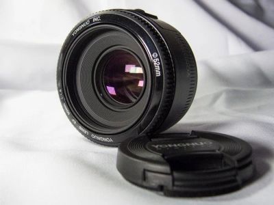 Лот: 10847431. Фото: 1. Yongnuo YN 50mm f/1.8 Canon EF. Объективы