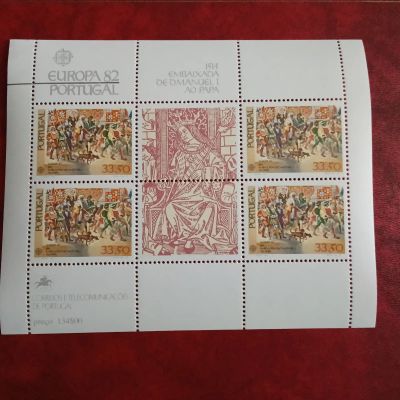 Лот: 24997310. Фото: 1. 1982 г, Португалия, визит короля... Марки
