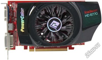 Лот: 5267536. Фото: 1. Видеокарта PCI-E PowerColor HD6770... Видеокарты