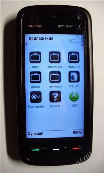 Лот: 1101933. Фото: 1. Nokia 5800 Red 4000р. Смартфоны