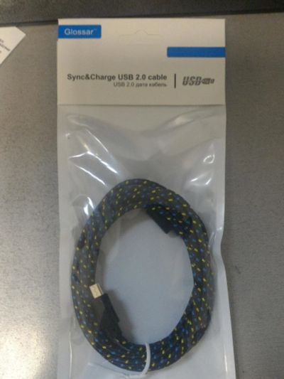 Лот: 11234176. Фото: 1. Дата-кабель USB - micro-USB Glossar... Дата-кабели, переходники