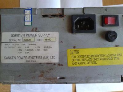 Лот: 6079609. Фото: 1. Ремонт б/п GSK017H Power Supply. Другие (ремонт и настройка техники, оборудования)