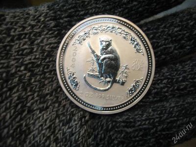 Лот: 1441787. Фото: 1. Австралия 2$ Обезьяна 2004 г... Австралия и Океания