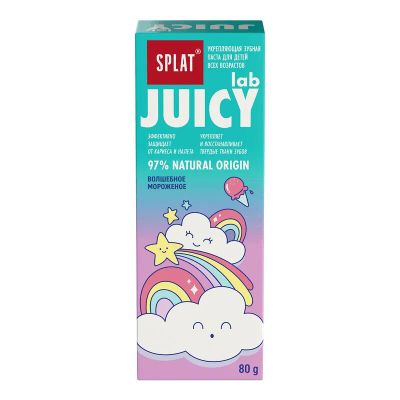 Лот: 23723255. Фото: 1. Splat Juicy lab Зубная паста без... Лекарства