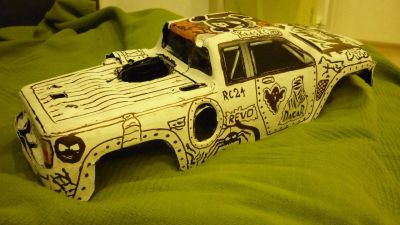Лот: 6296071. Фото: 1. Кузов Traxxas Revo 3.3 перекрашен. Автомоделизм