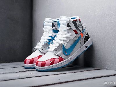 Лот: 13215483. Фото: 1. Jordan 1 x Off-White x Parra Артикул... Кеды, кроссовки, слипоны