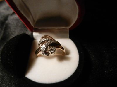 Лот: 5045043. Фото: 1. Кольцо.Бриллианты. 585. Кольца, перстни