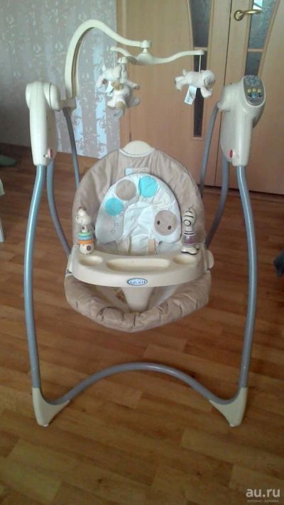 Лот: 11029837. Фото: 1. Электронная качеля Graco Lovin... Ходунки, прыгунки, качели