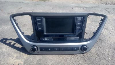 Лот: 17588186. Фото: 1. Магнитола Hyundai Solaris с 2017г... Автомагнитолы