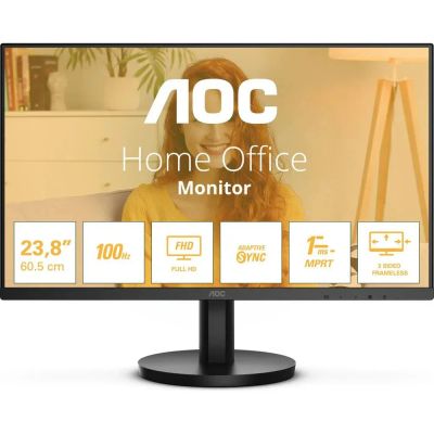Лот: 25304761. Фото: 1. Монитор 23.8"/AOC/24B3HMA2/Черный... ЖК-мониторы