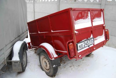Лот: 4808432. Фото: 1. Прицеп автомобильный с высоким... Прицепы, полуприцепы