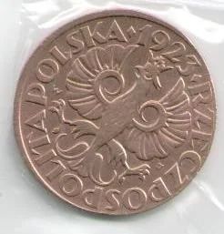 Лот: 14395785. Фото: 1. Польша 5 грошей 1923 (60а-2). Европа