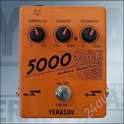 Лот: 614357. Фото: 1. Yerasov 5000 volt Modern Distortion. Гитарные эффекты и комбоусилители