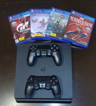 Лот: 17391670. Фото: 1. Sony playstation 4 PS4 slim 1tb... Игры для консолей