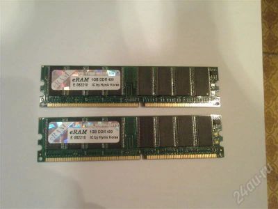 Лот: 213921. Фото: 1. DDR400 две планки по 1Гигу. Оперативная память