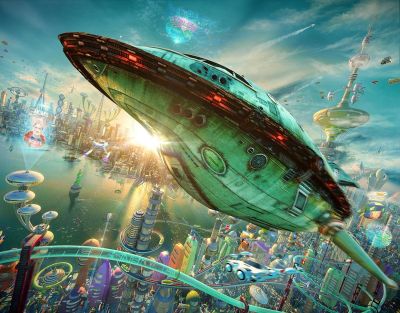 Лот: 14978035. Фото: 1. Прозрачный постер Корабль Planet... Другое (домашний быт)