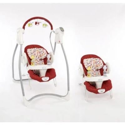 Лот: 4069835. Фото: 1. Электрокачели Graco Swing n bounce... Ходунки, прыгунки, качели