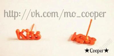 Лот: 2778739. Фото: 1. Миленькие сережки KISS. Серьги, каффы