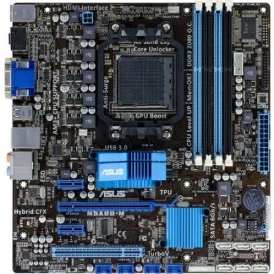 Лот: 10912930. Фото: 1. ASUS M5A88-M. Материнские платы