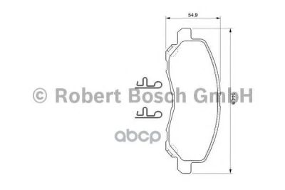 Лот: 14078271. Фото: 1. Колодки тормозные дисковые Bosch... Другое (автозапчасти)