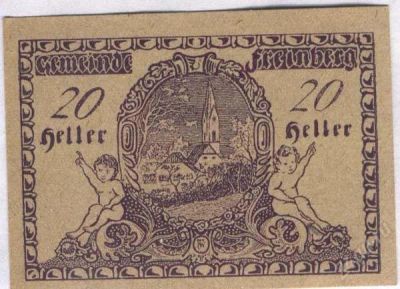 Лот: 1414546. Фото: 1. Австрия. Нотгельд. 20 геллер 1920г... Германия и Австрия