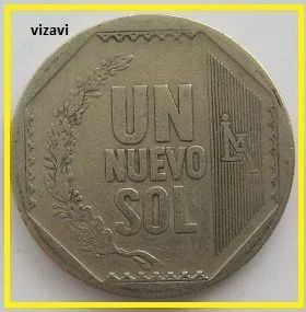 Лот: 17021172. Фото: 1. Перу 1 новый соль 2003 (10). Америка