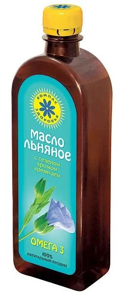 Лот: 4987266. Фото: 1. Льняное масло с селеном, хромом... Масло, маргарин