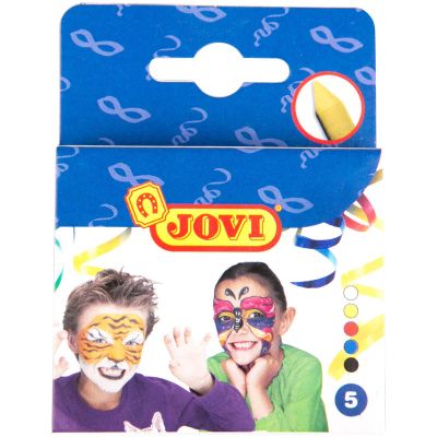 Лот: 15681733. Фото: 1. Грим-стик JOVI, 5 цветов. Арт... Для рисования