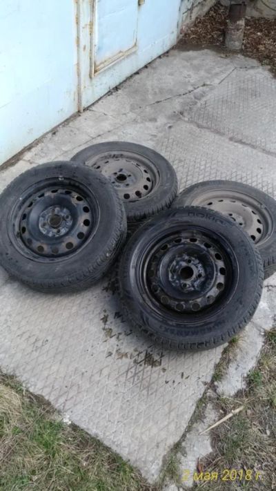 Лот: 11452866. Фото: 1. Колеса на штамповках Nokian Nordman... Шины на дисках