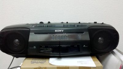 Лот: 10020996. Фото: 1. магнитола Sony CFS-W328L двухкассетная... Музыкальные центры, магнитолы
