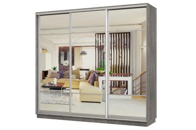 Лот: 23911703. Фото: 1. Шкаф-купе 3-дверный Hoff Практик. Шкафы, шкафы-купе
