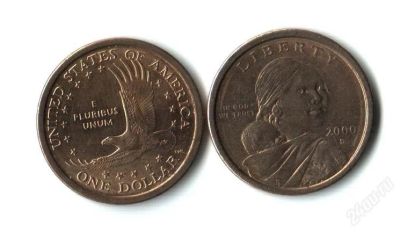 Лот: 1839573. Фото: 1. США 1 доллар Индианка Парящий... Америка