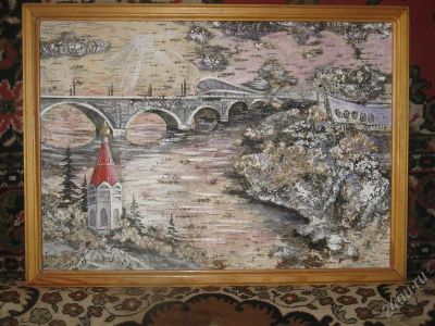 Лот: 1336012. Фото: 1. Картина нарисована на бересте... Сувенирные мелочи