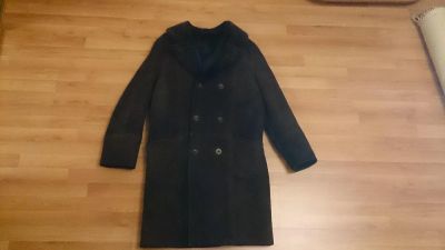 Лот: 6342243. Фото: 1. Темно-коричневая мужская дубленка... Верхняя одежда