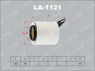 Лот: 13356935. Фото: 1. Lynx LA-1121 Воздушный фильтр. Расходные материалы