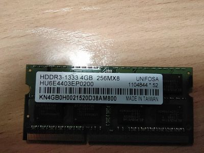 Лот: 15607506. Фото: 1. Память SO-DDR3 1333 mhz 4gb исправна... Оперативная память