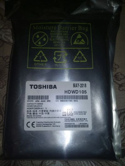 Лот: 16991527. Фото: 1. Жесткий диск Toshiba 500GB Новый... Жёсткие диски (HDD)