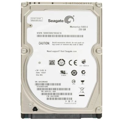 Лот: 8106337. Фото: 1. 250Gb жесткий диск для ноутбука... Жёсткие диски (HDD)