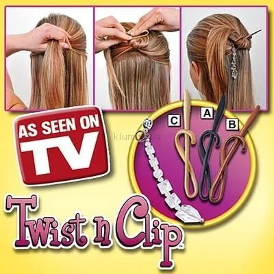 Лот: 4206694. Фото: 1. Набор заколок Twist N Clip - Твист... Уход за волосами 