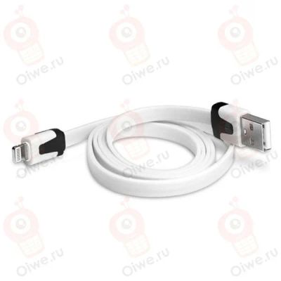 Лот: 3358297. Фото: 1. Дата кабель для iPhone 5 (плоский... Дата-кабели, переходники