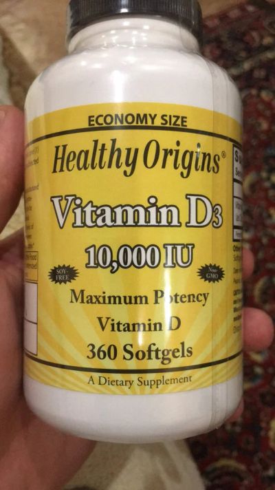 Лот: 12714764. Фото: 1. Healthy Origins, Витамин D3, 10... Спортивное питание, витамины
