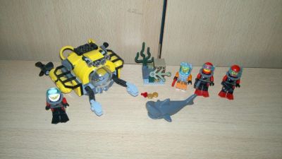 Лот: 11459583. Фото: 1. Лего Lego City ; батискаф + фигурки. Конструкторы