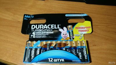 Лот: 13862107. Фото: 1. Duracell Turbo Max AAA. Батарейки, аккумуляторы, элементы питания
