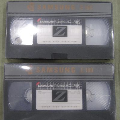 Лот: 19878043. Фото: 1. Видеокассеты VHS Samsung E-180... Видеозаписи, фильмы