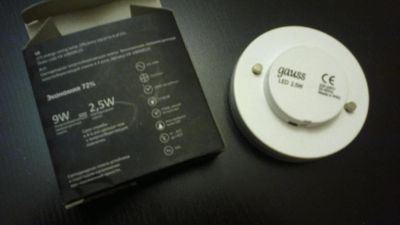 Лот: 4562174. Фото: 1. светодиодная лампа gauss 2,5w... Другое освещение