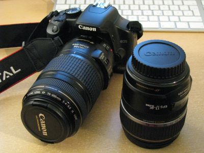 Лот: 3645690. Фото: 1. Фотоаппарат canon 450D+2 объектива... Цифровые зеркальные