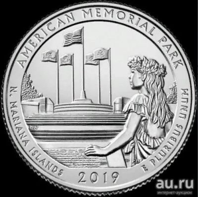 Лот: 16308949. Фото: 1. США 25 центов 2019 D 47-й парк... Америка