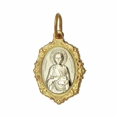 Лот: 23891481. Фото: 1. Золотая подвеска Икона Святой... Другое (ювелирные изделия, бижутерия, часы)